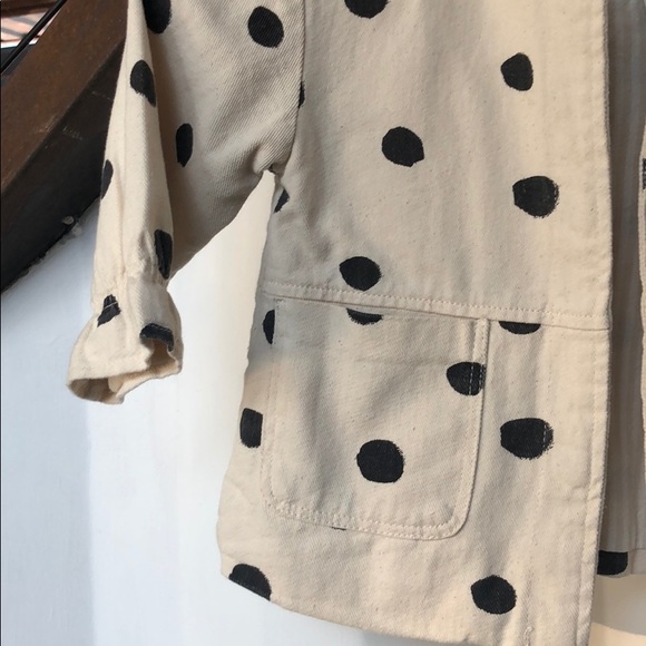 Zara lightweight polka dot coat - Picture 4 of 4